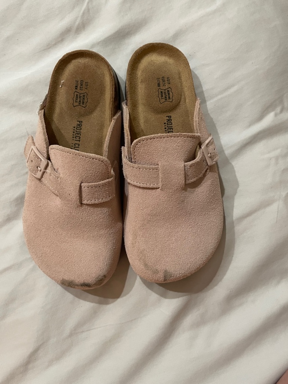 Project Cloud Pink Suede Slip-On Clogs